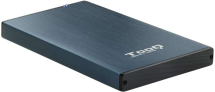 Tooq Carcasa Externa HDD/SDD 2.5" hasta 9,5mm SATA USB 3.0 - Color Azul Marino Metalizado