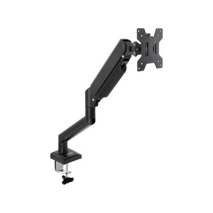 Tooq Soporte de Mesa con Brazo Articulado para Monitor de 13"-34" - Giratorio e Inclinable - Gestion de Cables - Peso Max 10kg - VESA 100x100mm - Color Negro