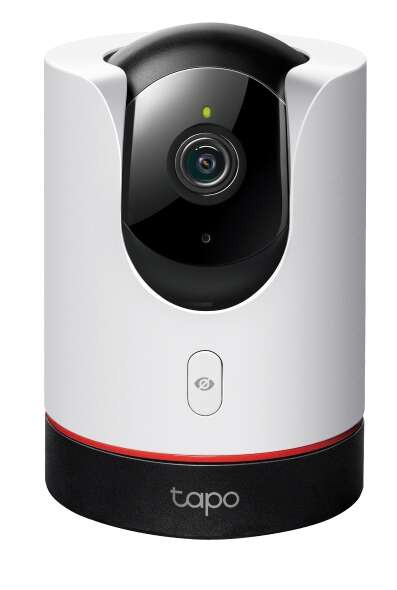 TP-Link Tapo C225 Camara de Seguridad WiFi 2K QHD - Vision Nocturna - Deteccion de Movimiento - Vision Panoramica 360º - Modo P