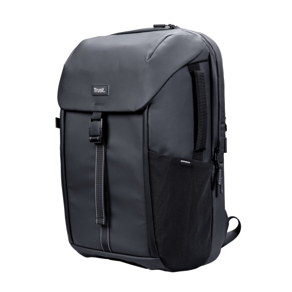 Trust Jersey Mochila para Portatil de Hasta 17" - 25 Litros - Resistente a Salpicaduras de Agua - Color Negro