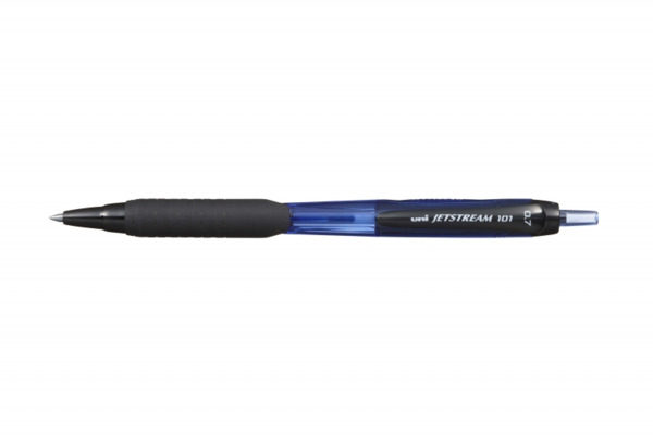 Uni-ball JetStream 101 Boligrafo de Tinta - Punta Bola 0.7mm - Trazo 0.35mm aprox. - Tinta de Secado Instantaneo - Grip de Goma
