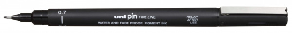 Uni-ball PIN07-200(S) Rotulador Calibrado - Punta Poliacetal 0.7mm - Tinta Pigmentada Resistente al Agua y Luz - Trazo Nitido y