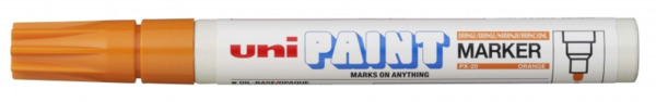 Uni-ball PX-20 Paint Marker - Marcador de Pintura - Punta Acrilica de Bala 2.2-2.8mm - Permanente en Todas las Superficies - Res