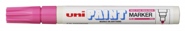 Uni-ball PX-20 Paint Marker - Marcador de Pintura - Punta Acrilica de Bala 2.2-2.8mm - Permanente en Todas las Superficies - Res