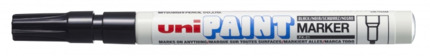 Uni-ball PX-21 Paint Marker - Marcador de Pintura - Punta Acrilica de Bala 0.8-1.2mm - Permanente en Todas las Superficies - Resistente a Luz y Agua - Cuerpo de Aluminio - Color Negro