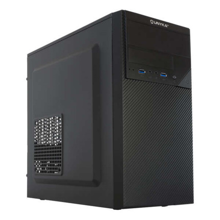Unykach Aero C20 Caja MicroATX - Fuente de Alimentacion 500W Incluida - TamaÃ±o Disco Soportado 3.5", 2.5" - USB-A 3.0 y Audio
