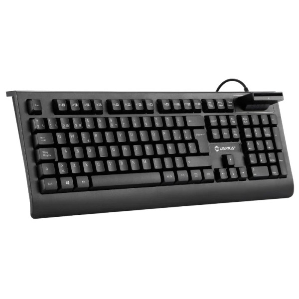 Unykach KB918 Teclado USB con Lector Inteligente de Tipo PC/SC 2.0 como DNIe o Tarjeta Sanitaria EspaÃ±ola - Idioma EspaÃ±ol - C