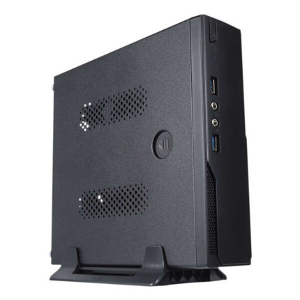Unykach UK1003 Caja Mini-Torre Mini-ITX - Fuente de Alimentacion 120W Incluida - TamaÃ±o Disco Soportado 2.5" - USB-A 3.2 y Audio