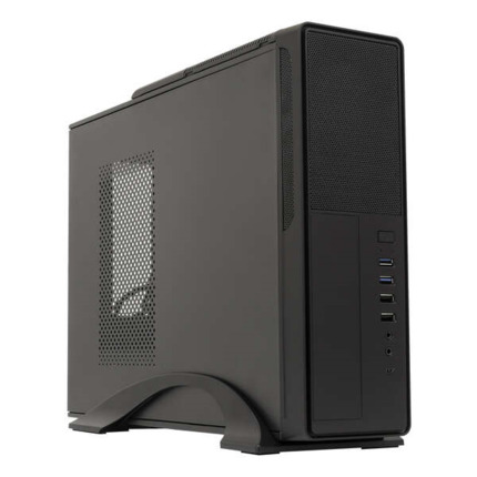 Unykach UK2010SE Caja Torre MicroATX - Fuente de Alimentacion 450W Incluida - TamaÃ±o Disco Soportado 3.5", 2.5" - USB-A 3.2, USB-C 3.2 y Audio