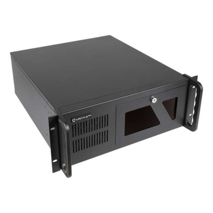 Unykach UK4229 EVO Caja Rack 4U 19" - TamaÃ±os de Disco Soportados 3.5" - Filtro Frontal Antipolvo - USB-A 3.0 - 3 Ventiladores Incluidos