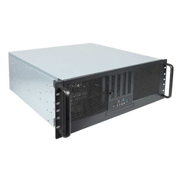 Unykach UK4329 Caja Rack 4U 19" - Tamaños de Disco Soportados 3.5", 2.5" - Bahia ODD - Filtro Antipolvo - USB-A 3.2, USB-C - Col