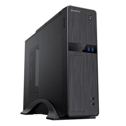 Unykach UK52112 Caja Torre MicroATX + Fuente de Alimentacion SFX 450W - TamaÃ±o Disco Soportado 3.5", 2.5" - USB-A 3.2, USB-C y Audio