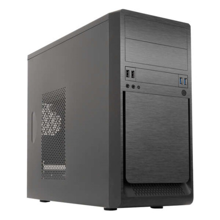 Unykach UK6023 U3 Caja Torre MicroATX - Fuente de Alimentacion 500W Incluida - TamaÃ±o Disco Soportado 3.5", 2.5" - USB-A 3.2/2.0 y Audio