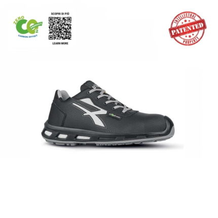 Upower Aspen UK S ESD Calzado de Seguridad Ecologicos - Talla 45 - Puntera AirToe Aluminium, Antiperforacion, Suela PU, Transpirables, Antideslizantes, Proteccion S3S CI FO SR - Color Negro