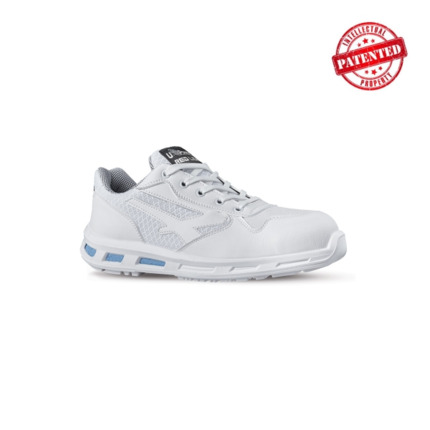 Upower June O Calzado de Seguridad Ligeros - Talla 36 - Empeine Ultra-Transpirable, Puntal de Composite, Suela Antideslizante, Proteccion S1 FO SR - Color Blanco