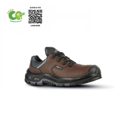 Upower Mojave UK S ESD Zapato de Seguridad - Talla 40 - Puntera AirToe Composite, Antiperforacion, Microfibra Reciclada, Transpirable, Suela Antideslizante, Proteccion S3S CI FO SR - Color Marron