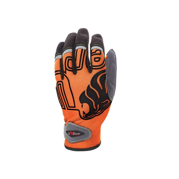 Upower Niko Guantes de Trabajo con Destreza y Flexibilidad - Talla L - Dorso Elastico Transpirable, Palma Resistente, Compatible