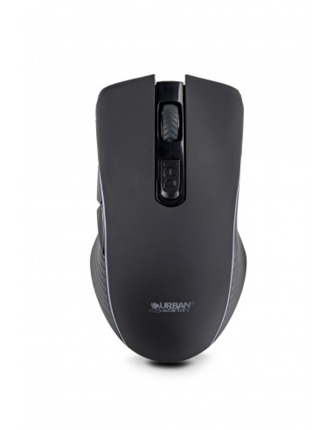Urban Factory Onlee Raton Bluetooth 2.4Ghz - 1000-2400dpi - Bateria Recargable de 280mAh - 6 Botones - Uso Ambidiestro - Color Negro