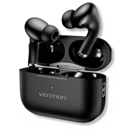 Vention Echo Lite E11 Auriculares Bluetooth 5.4 con Estuche de Carga - True Wireless - 6h Autonomia - Color Negro