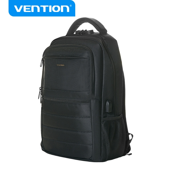 Vention Mochila TechPro SecurePack - Compatible con Portatiles hasta 17"- Puerto USB - Cremallera con Contraseña - Impermeable