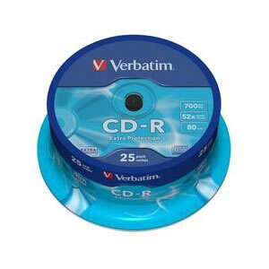 Verbatim CD-R 52x 700MB (Tarrina 25 Uds)