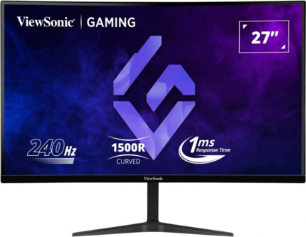Viewsonic Monitor 27" VX2719-PC-MHD FullHD - 240hz - Respuesta 1ms - Curve Monitor - 16:9 - Adaptive Sync - 2 HDMI - DisplayPort - Altavoces - Color Negro