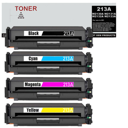 W2130A W2131A W2132A W2133A pack 4 toner compatible con HP 213A