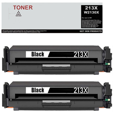 W2130X pack 2 toner negro compatible con HP 213X