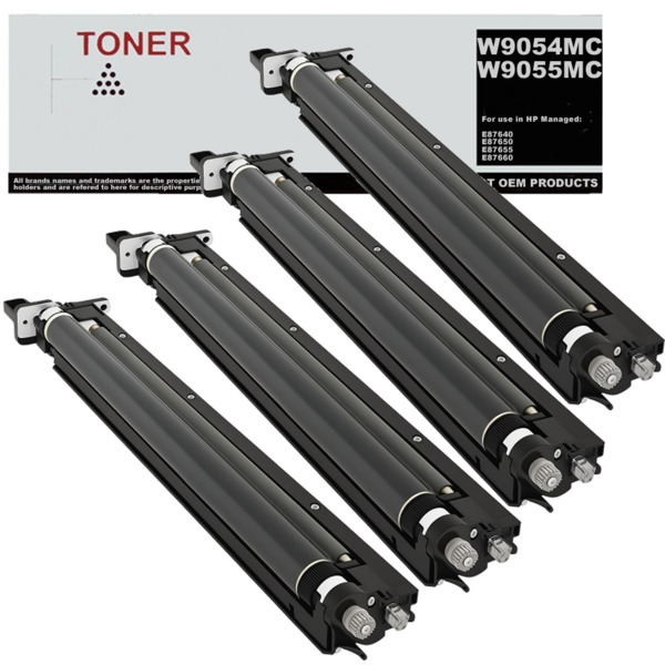 W9054MC W9055MC pack 4 tambores (drum) multicolor compatible con HP Managed E87640 E87650 E87655 E87660