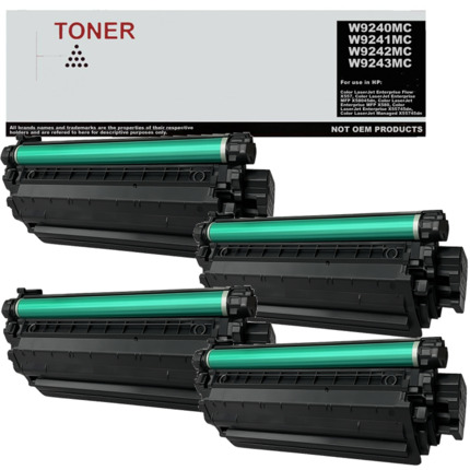 W9240MC W9241MC W9242MC W9243MC pack 4 toner multicolor compatible con HP W9240MC W9241MC W9242MC W9243MC