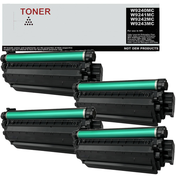 W9240MC W9241MC W9242MC W9243MC pack 4 toner multicolor compatible con HP W9240MC W9241MC W9242MC W9243MC