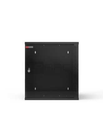 WP RWA-06606-B Armario Mural 6U - Puerta de Cristal - Cerradura de Seguridad - 540x600x310mm - Color Negro