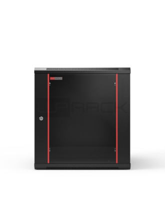 WP RWB-15606-B Armario Mural 15U - Puerta de Cristal - Cerradura de Seguridad - 600x600x770mm - Color Negro