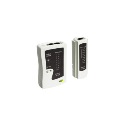 WP Testeador de Red RJ11 / RJ12 / RJ45 / BNC - Color Blanco