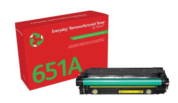 Xerox Everyday HP CE342A/CE742A/CE272A Amarillo Cartucho de Toner Remanufacturado - Reemplaza 651A/307A/650A