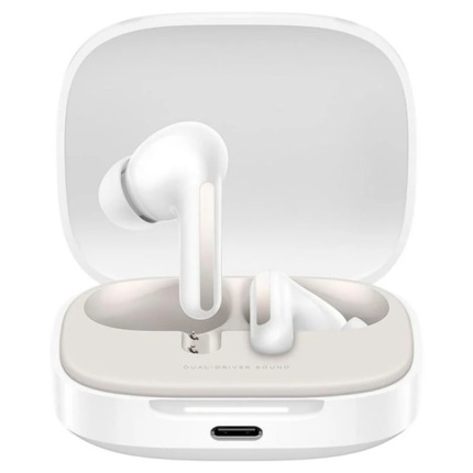 Xiaomi Redmi Buds 6 Auriculares Bluetooth 5.4 - Microfono Integrado - Sonido Envolvente 360 - Cancelacion de Ruido Autonomia hasta 10h - Resistencia al agua IP54 - Control Tactil - Color Blanco