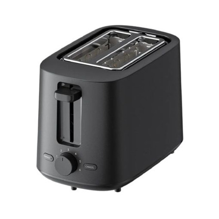 Xiaomi Toaster Tostadora 930W - Ranura Ancha 35 mm - 6 Niveles de Tostado - Funcion Descongelar y Recalentar - Rejilla Plegable Tipo Mini Horno - Bandeja RecogeMigas - Material Apto para Alimentos - Color Negro