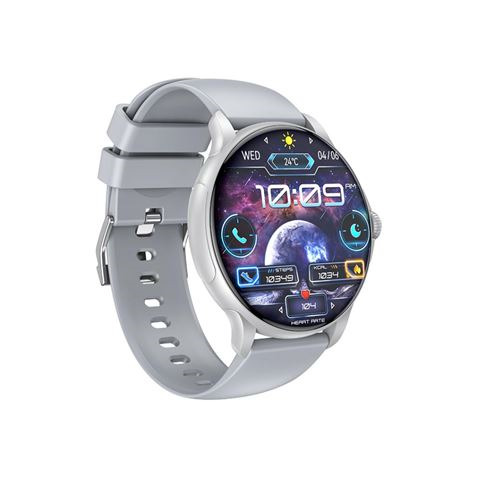 XO J11 Reloj Smartwatch Pantalla Redonda 2.06" HD - Asistente de Voz - Control de Musica - Always On Display - Llamadas BT - IP6