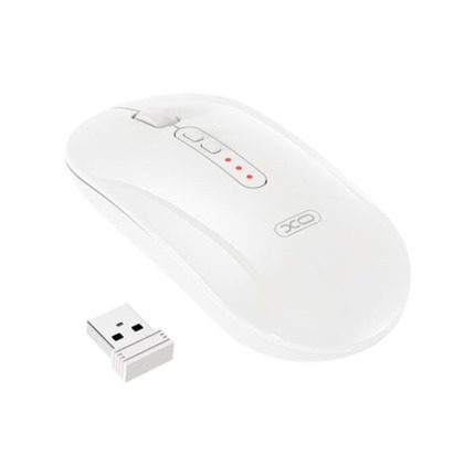 XO M13 Raton Inalambrico - Bluetooth y RF 2.4GHz - 1600DPI - Color Blanco