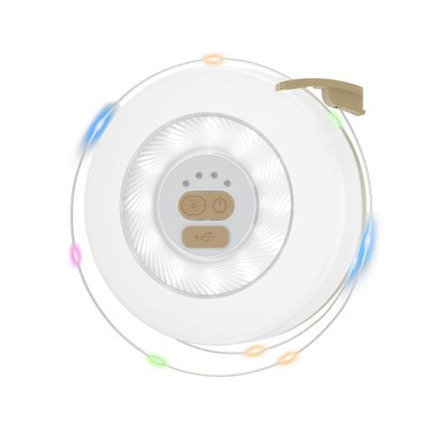 XO YH13 Guirnalda LED 10m + Linterna de Camping 360Âº - Color Blanco